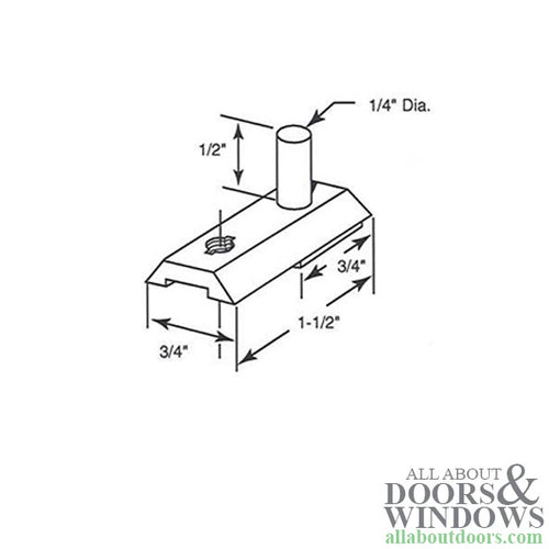 Bottom Pivot Bracket, Plastic - Bottom Pivot Bracket, Plastic
