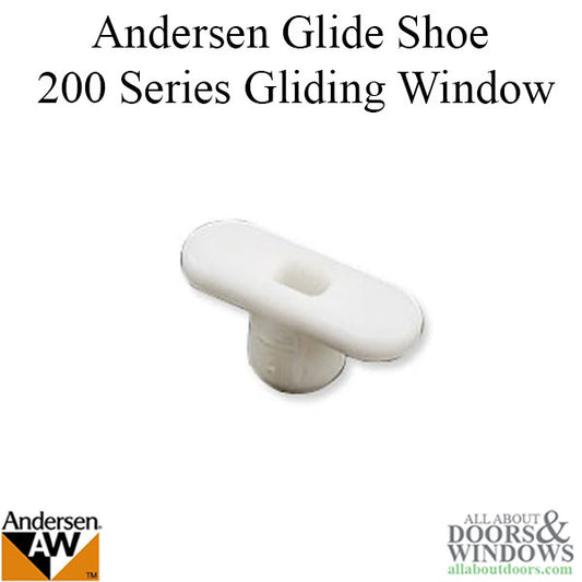 Andersen Glide Shoe, 200 Series Gliding Window - White