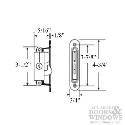 Mortise Lock and Keeper for Sliding Door - Mortise Lock and Keeper for Sliding Door