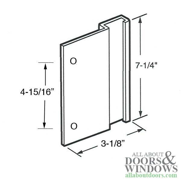 Sliding Door Universal Pull Handle for Sliding Patio Door 4 15/16 Inch Hole Center Bronze - Sliding Door Universal Pull Handle for Sliding Patio Door 4 15/16 Inch Hole Center Bronze