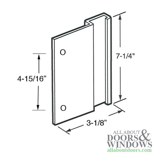 Sliding Door Universal Pull Handle for Sliding Patio Door 4 15/16 Inch Hole Center Bronze - Sliding Door Universal Pull Handle for Sliding Patio Door 4 15/16 Inch Hole Center Bronze