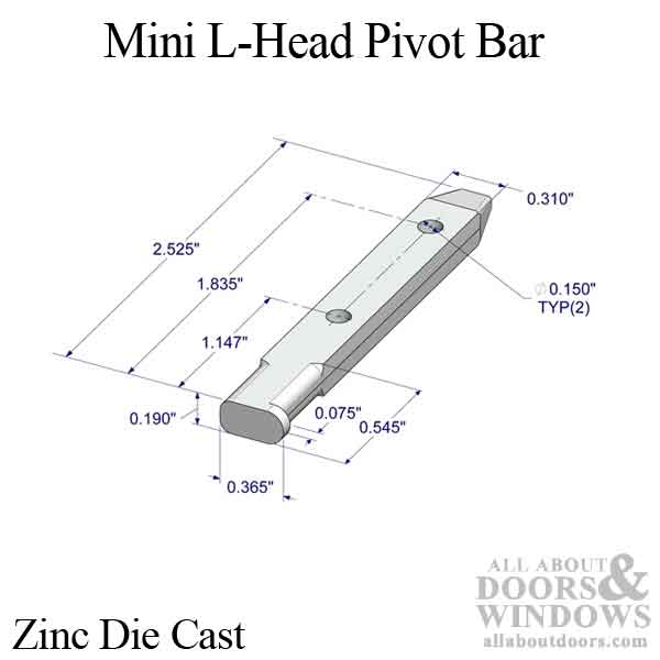 Pivot Bar, 2-1/2