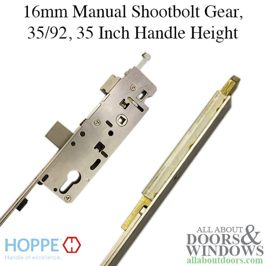 16mm Manual Shootbolt Gear, 35/92, 35 Inch Handle Height