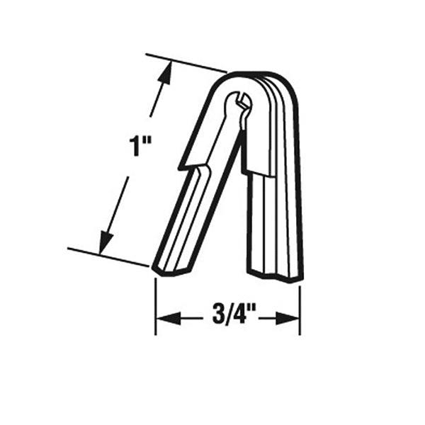 1 Inch Nylon Top Guide for Sliding Screen Door - 1 Inch Nylon Top Guide for Sliding Screen Door