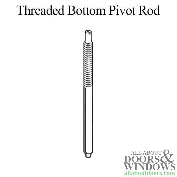 Threaded Bottom Pivot Rod 5/16 Inch - Threaded Bottom Pivot Rod 5/16 Inch