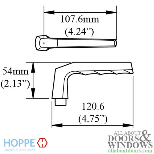 Frankfurt Non-Handed Lever Handle for Multipoint Lock Handlesets - Silver - Frankfurt Non-Handed Lever Handle for Multipoint Lock Handlesets - Silver