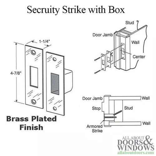 Armored Security Strike with Box Strike - Brass Plated - Armored Security Strike with Box Strike - Brass Plated