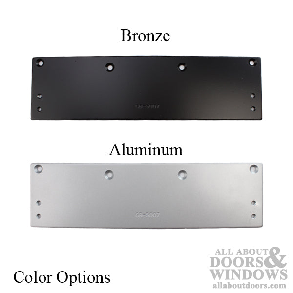 Drop Plate, Mounting Plate for Commercial Door Closer, Choose Color - Drop Plate, Mounting Plate for Commercial Door Closer, Choose Color