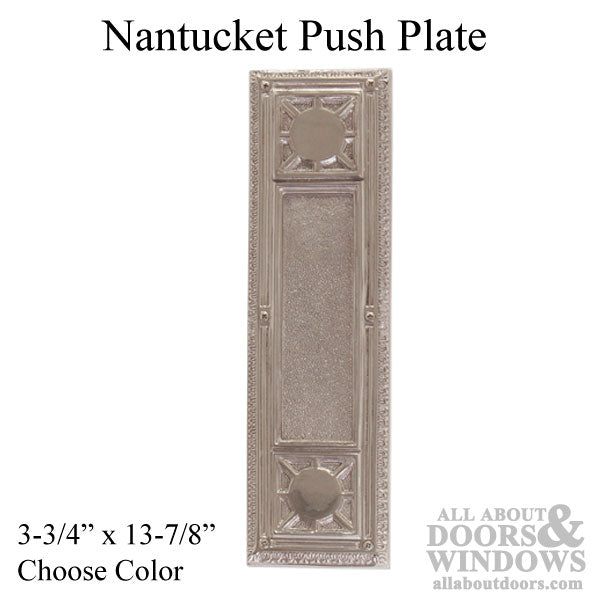 Nantucket Push Plate 3-3/4