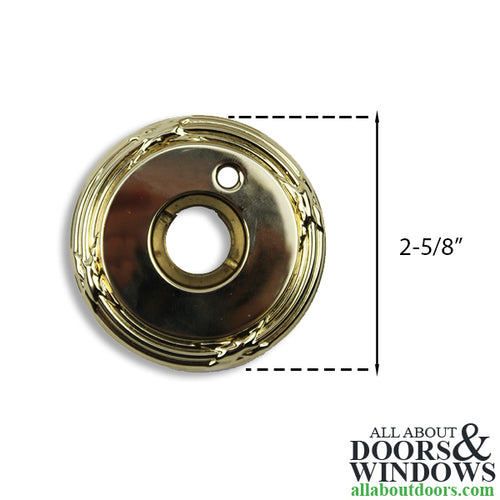 Baldwin 5145 Estate Rose, Pairs, Passage Function - Lifetime Polished Brass - Baldwin 5145 Estate Rose, Pairs, Passage Function - Lifetime Polished Brass