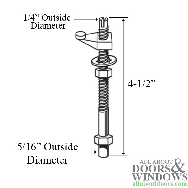 Pivot Rod, 5/16, Bottom - Pivot Rod, 5/16, Bottom