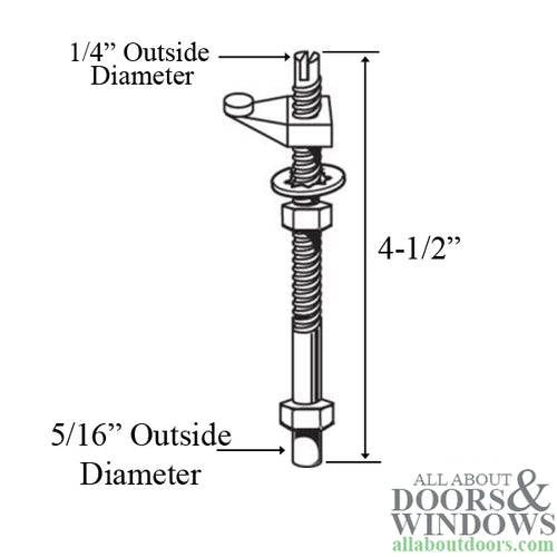 Pivot Rod, 5/16, Bottom - Pivot Rod, 5/16, Bottom