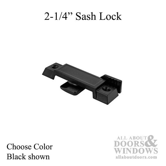 Sash Lock, 2-1/4, 3/8 Latch Projection - Choose Color