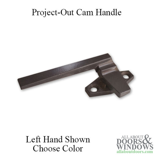 Window Handle For Casment Window and Awning Window Left Hand Handle Project Out Two Hole Cam Handle