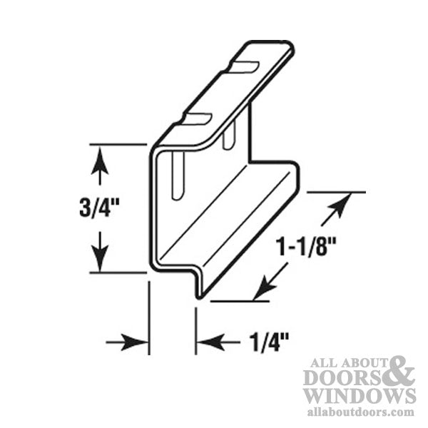 Window Screen Spline Channel Pull Tab, Aluminum, 100 Pack - Mill - Window Screen Spline Channel Pull Tab, Aluminum, 100 Pack - Mill