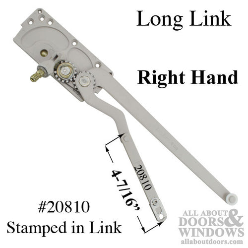 Casement Operator Entrygard Dual Arm, Long Link 20810, Right - Casement Operator Entrygard Dual Arm, Long Link 20810, Right