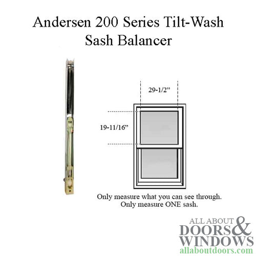 Andersen 200 Series Tilt-Wash Double Hung Sash Balancer - M940 - Andersen 200 Series Tilt-Wash Double Hung Sash Balancer - M940