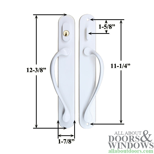 Marvin Active Keyed, Ultimate Sliding French Door wide Trim - PVD Oil Rubbed Bronze Blemished - Marvin Active Keyed, Ultimate Sliding French Door wide Trim - PVD Oil Rubbed Bronze Blemished