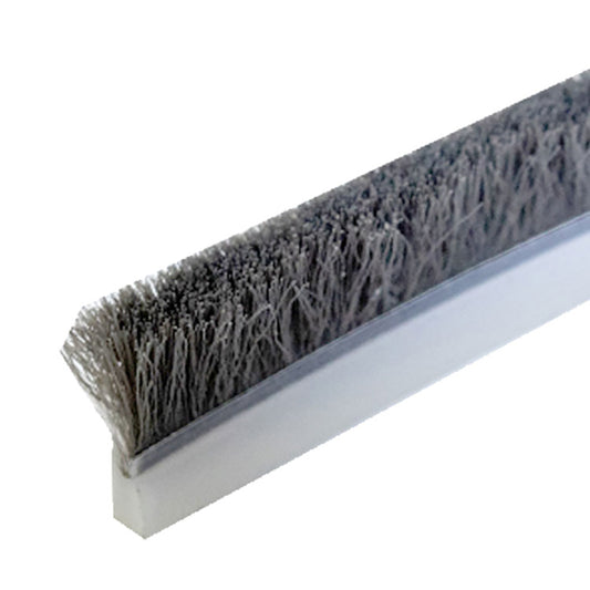 Weatherstrip For Commercial and Residential Doors Skirting Weather Seal .125 inch Backing and .375 Inch Pile