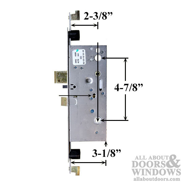 Active Concealed Rod Version 60mm Mortise Lock - Square Face - Active Concealed Rod Version 60mm Mortise Lock - Square Face