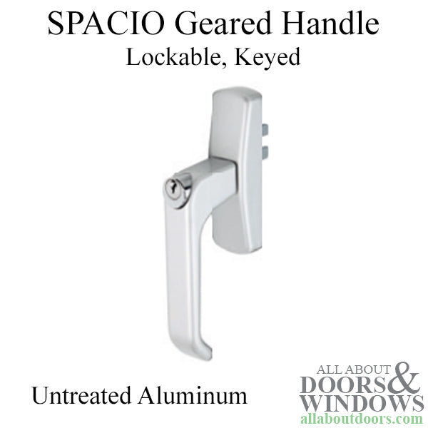 SPACIO Geared-Handle Lockable, Untreated Metal - SPACIO Geared-Handle Lockable, Untreated Metal