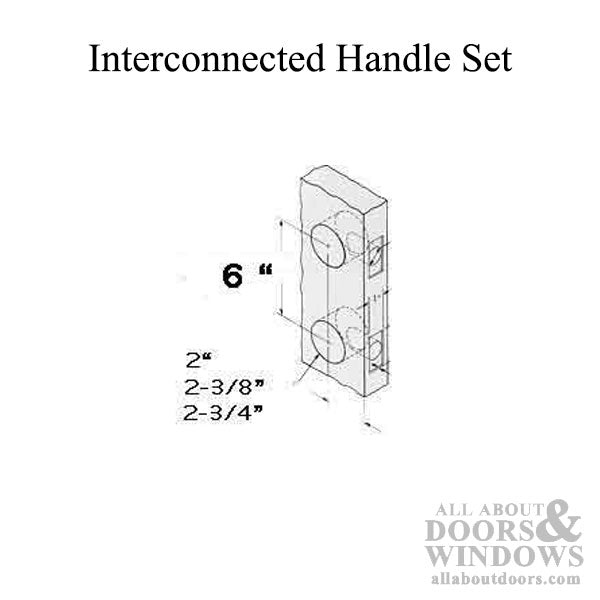 Unavailable Interconnected Handleset; 6 Inch Centers - Tan - Unavailable Interconnected Handleset; 6 Inch Centers - Tan