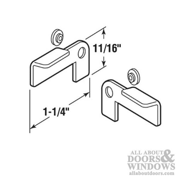 Knife Latches, Pair Left & Right Hand with Bushing, Aluminum - Knife Latches, Pair Left & Right Hand with Bushing, Aluminum