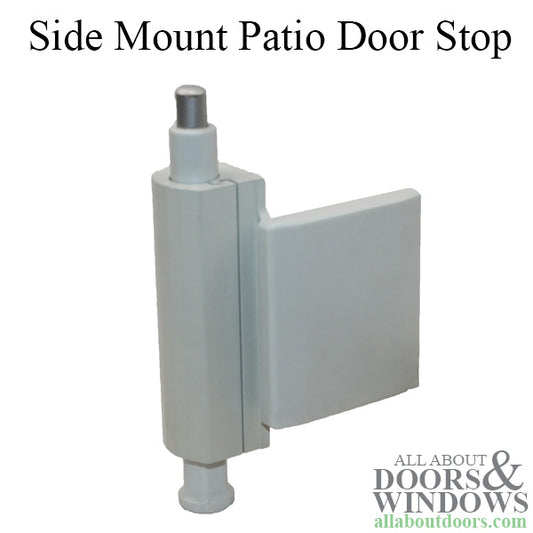 White Side Mount Patio Door Stop