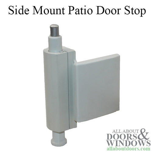 White Side Mount Patio Door Stop - White Side Mount Patio Door Stop