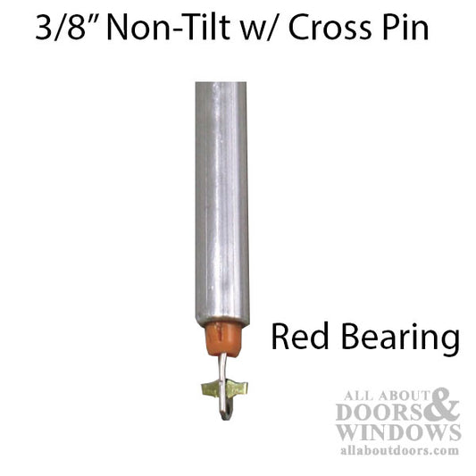 3/8” Non-Tilt Cross Pin Balance Rod, Red Bearing