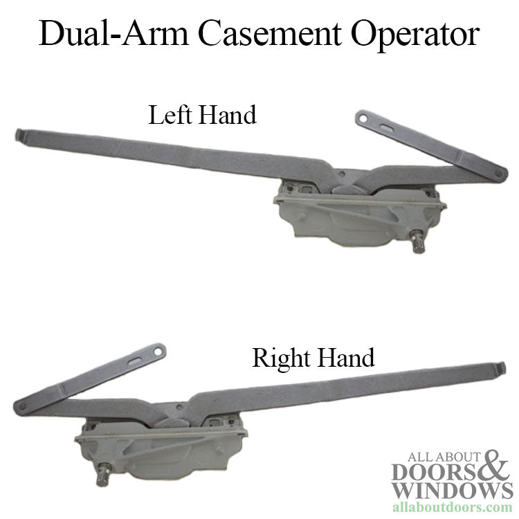 Ashland Optima Short Dual-Arm Casement Window Operator, Stainless Steel - Ashland Optima Short Dual-Arm Casement Window Operator, Stainless Steel