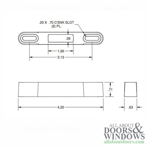 Strike Plate Keeper Raised 3/4