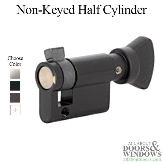 Hoppe 40/10 V-Knob Half Profile Euro Cylinder - Choose Color