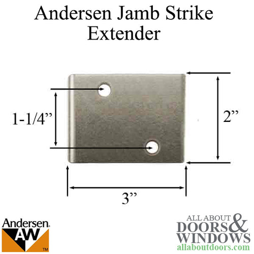 Andersen Jamb Strike Extender, 3