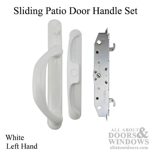 Door Handle For Sliding Glass Patio Door Left Handed White Door Handle Set