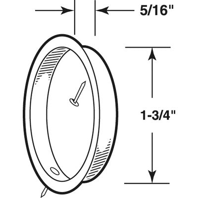 Pull Handle for Sliding Door 1.75 Inch Diameter - Pull Handle for Sliding Door 1.75 Inch Diameter