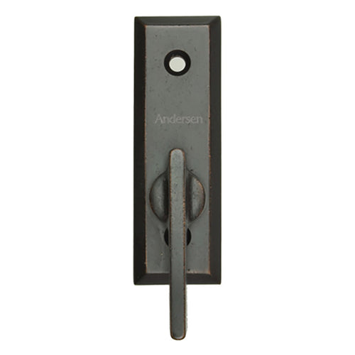 Andersen Frenchwood Gliding Doors - Thumb Latch - Yuma - Inside Lock - Distressed Bronze - Andersen Frenchwood Gliding Doors - Thumb Latch - Yuma - Inside Lock - Distressed Bronze