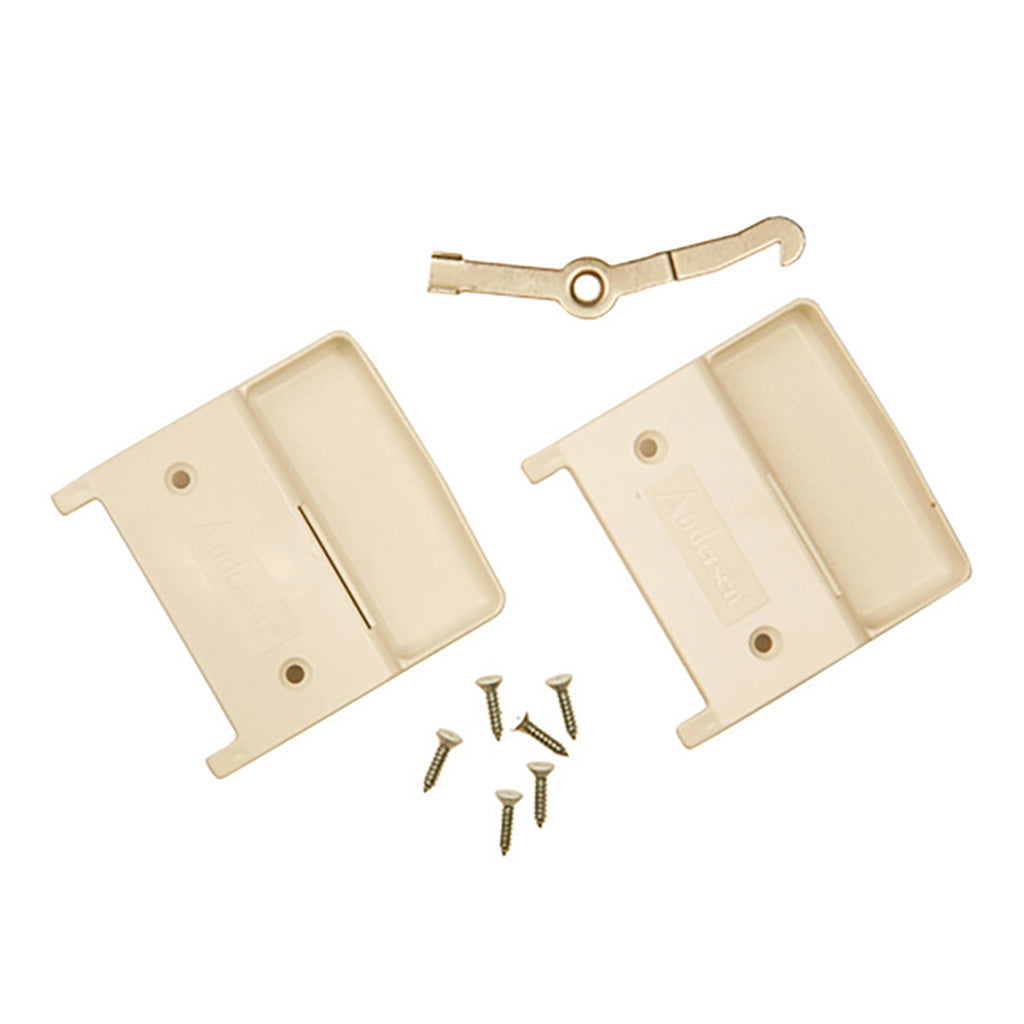 Andersen Window - Frenchwood Gliding Doors - Screen Hardware Kit - Astragal, 4 panel - White - Andersen Window - Frenchwood Gliding Doors - Screen Hardware Kit - Astragal, 4 panel - White