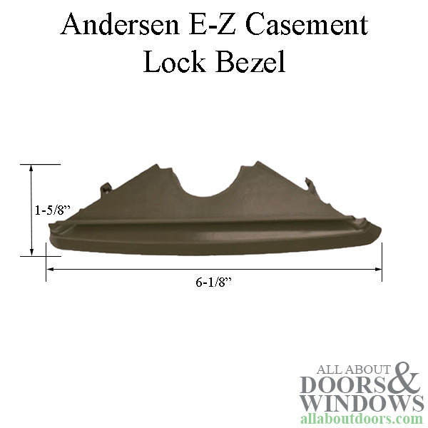 Andersen Lock Bezel, E-Z Casement - Stone - Andersen Lock Bezel, E-Z Casement - Stone