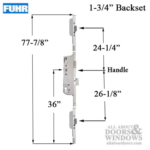 16mm Fuhr Hook Version 3-point lock, 1-3/4