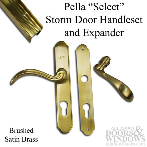 Pella Handle Set with Expander for Storm Doors - Pella Handle Set with Expander for Storm Doors