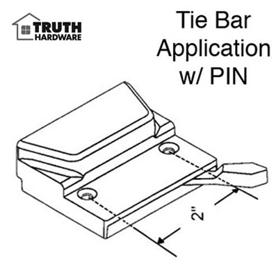 Truth SASH LOCK, With Pin - Tie Bar Application - Truth SASH LOCK, With Pin - Tie Bar Application