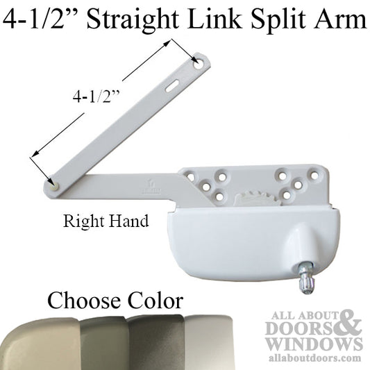 Truth Ellipse Split Arm Operator, 4-1/2" Straight Link, Right Hand