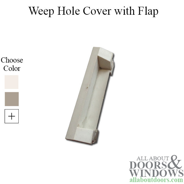 Weep Hole Cover with Flap - Choose Color - Weep Hole Cover with Flap - Choose Color