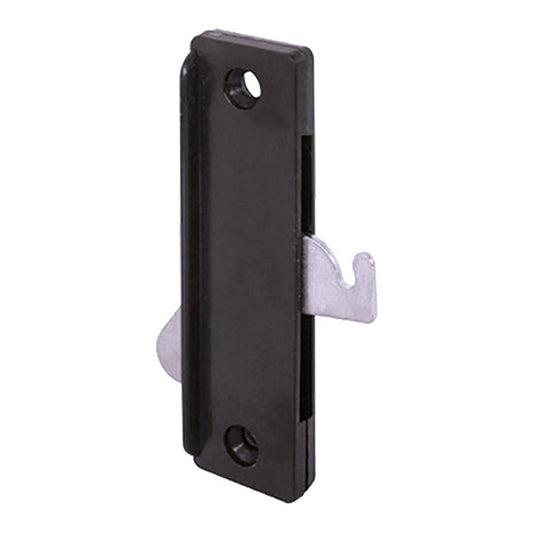 Non-Handed Plastic Latch & Pull Handle Set with Steel Latch for Sliding Screen Door - Black