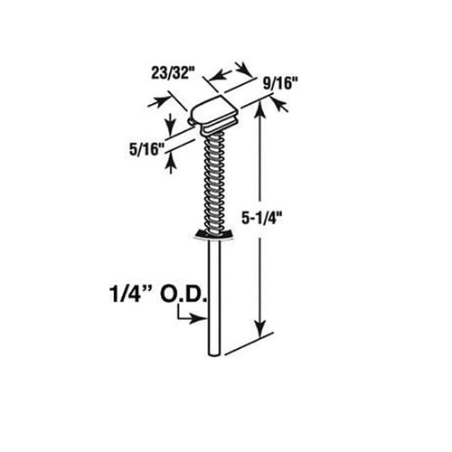 Leigh - Monarch 1/4 Pivot Rod, spring & Thick H-Shaped Guide - Leigh - Monarch 1/4 Pivot Rod, spring & Thick H-Shaped Guide