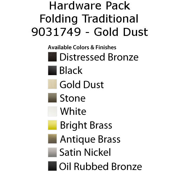 Andersen Casement Window - 200/400 Series - Hardware Pack - Folding Traditional - Gold Dust - Andersen Casement Window - 200/400 Series - Hardware Pack - Folding Traditional - Gold Dust