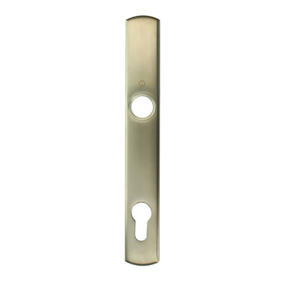 HOPPE Contemporary Exterior Backplate M216N for Active Handlesets - Satin Nickel - HOPPE Contemporary Exterior Backplate M216N for Active Handlesets - Satin Nickel