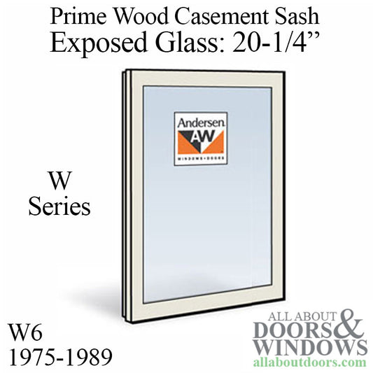 Andersen Dual Pane Sash, W6 Primed Casement 1975-1989