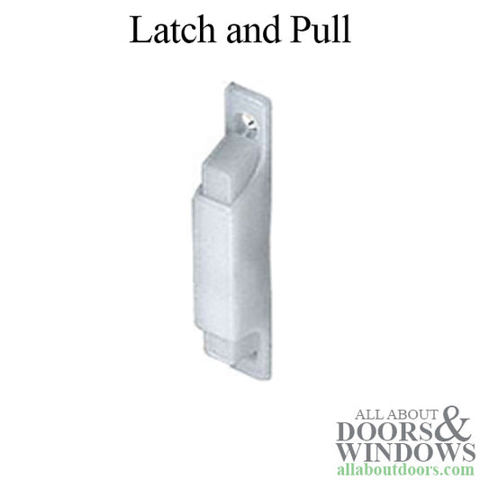 Latch and Pull - Vinyl and Aluminum Sash Hardware, Plastic - White